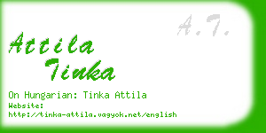 attila tinka business card